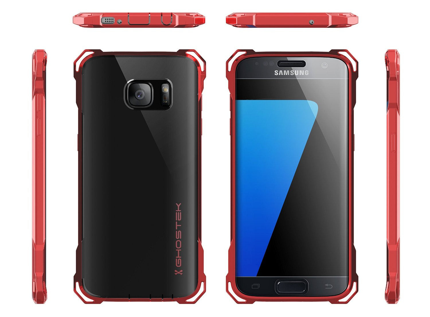 GHOSTEK - Covert Series Premium Impact Case for Samsung S7 Edge | Rose Pink