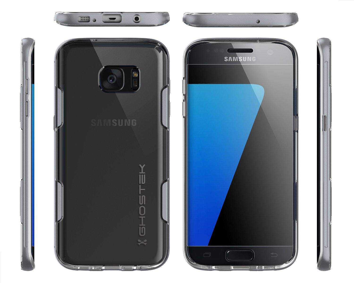 GHOSTEK - Cloak 2.0 Series Armor Case for Samsung S7 Edge | Silver