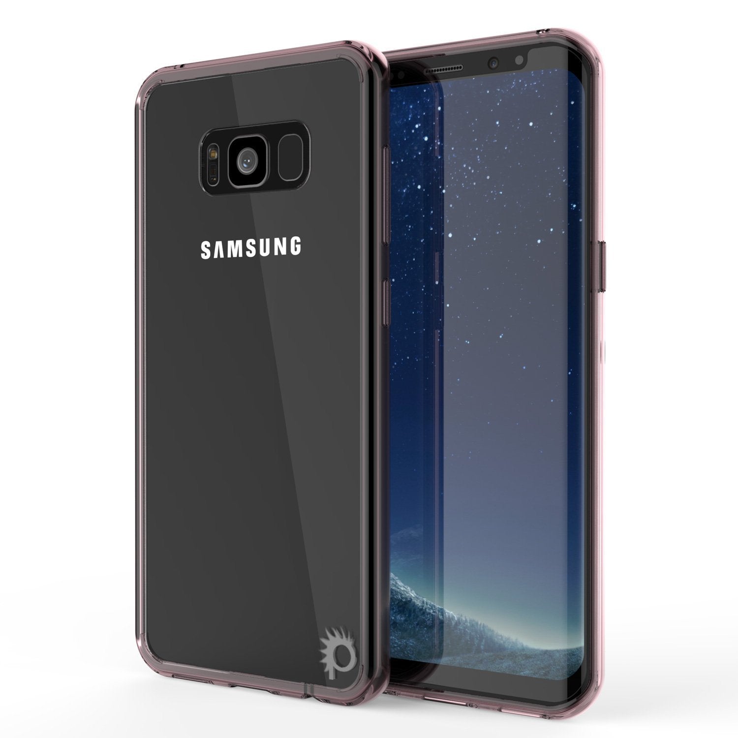 S8 Case Punkcase® LUCID 2.0 Crystal Pink Series w/ PUNK SHIELD Screen Protector | Ultra Fit