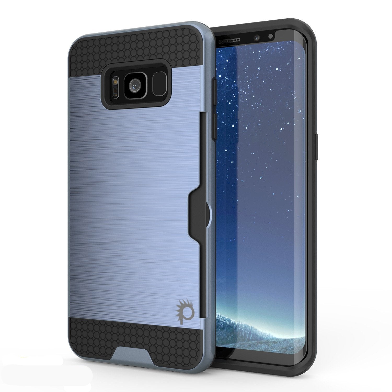 Galaxy S8 Plus Case PunkCase SLOT Navy Series Slim Armor Soft Cover Case
