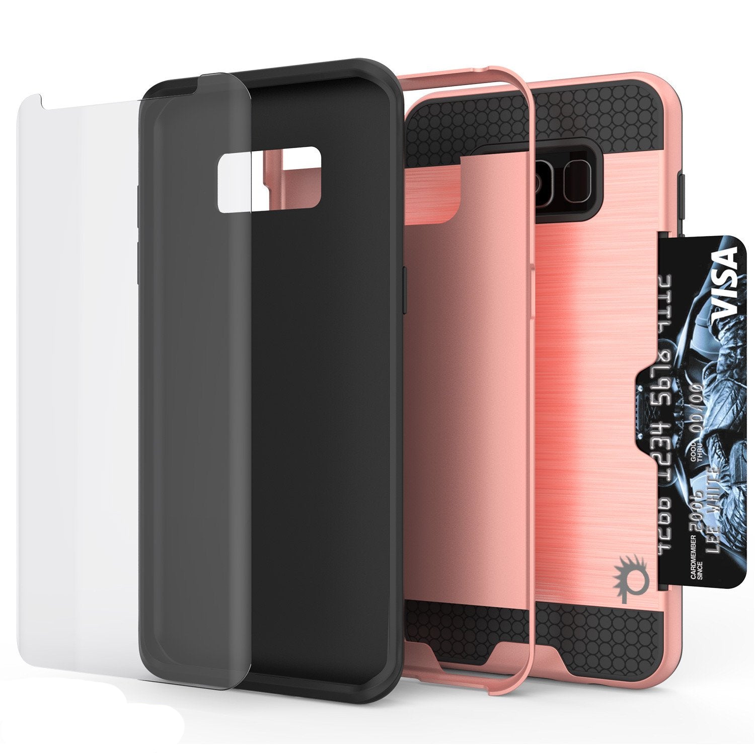 Galaxy S8 Plus Case PunkCase SLOT Rose Series Slim Armor Soft Cover Case