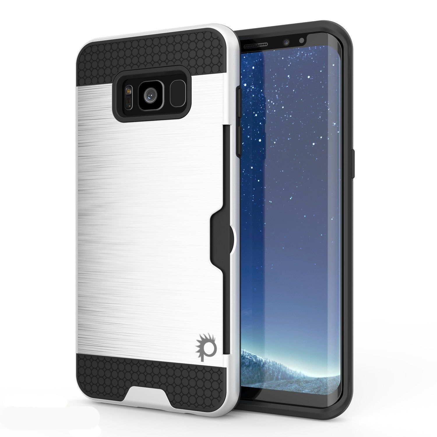 Galaxy S8 Plus Case PunkCase SLOT White Series Slim Armor Soft Cover Case