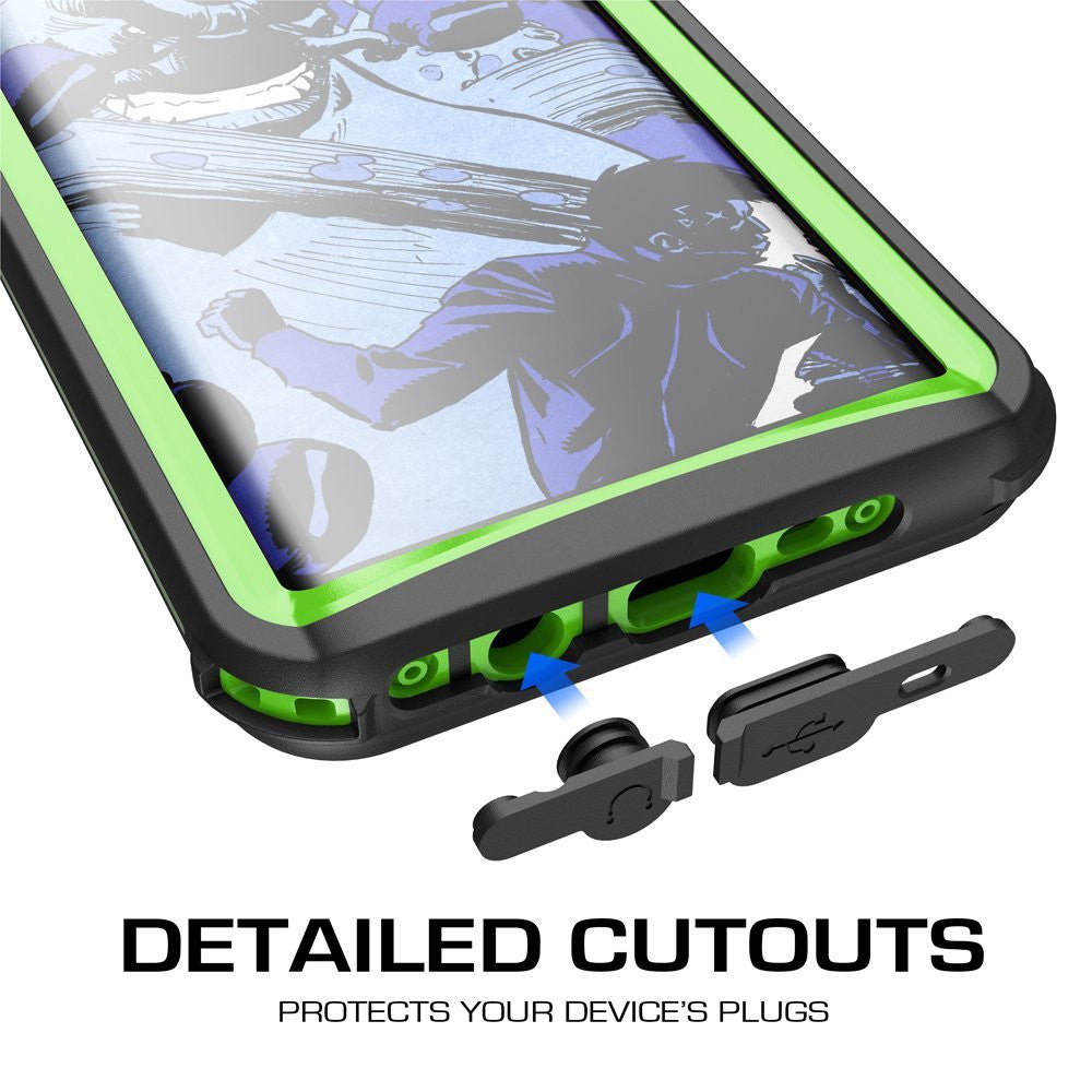 Galaxy S8 Plus Waterproof Case, Ghostek Nautical Series (Green) | Slim Underwater Full Body Protection