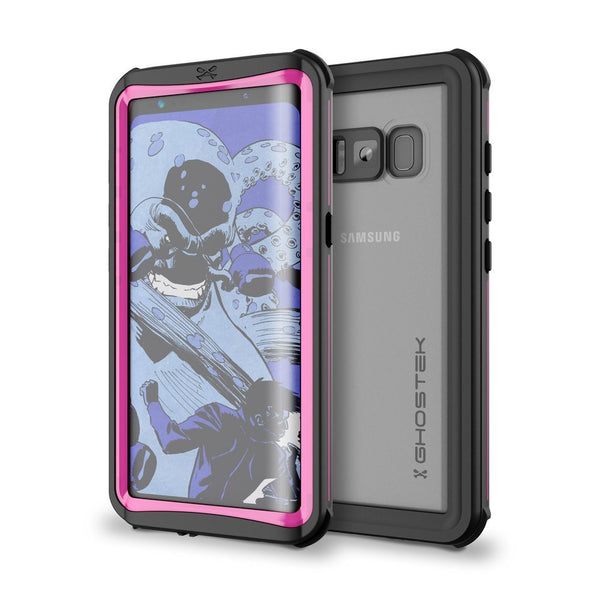 Galaxy S8 Plus Waterproof Case, Ghostek Nautical Series (Pink) | Slim Underwater Full Body Protection