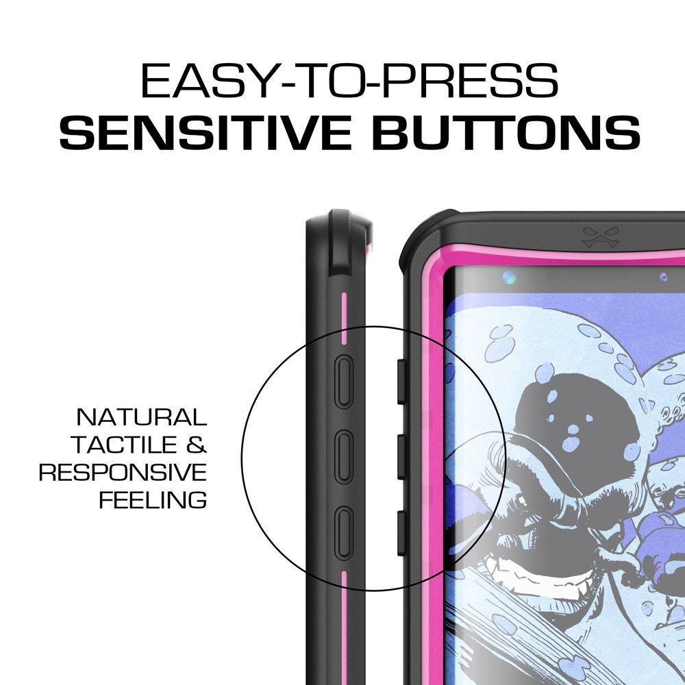 Galaxy S8 Plus Waterproof Case, Ghostek Nautical Series (Pink) | Slim Underwater Full Body Protection