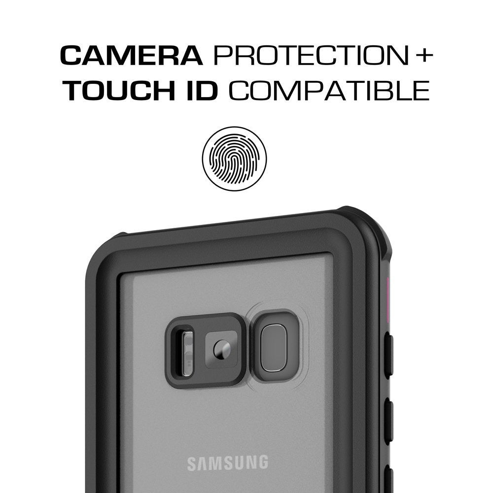 Galaxy S8 Plus Waterproof Case, Ghostek Nautical Series (Pink) | Slim Underwater Full Body Protection