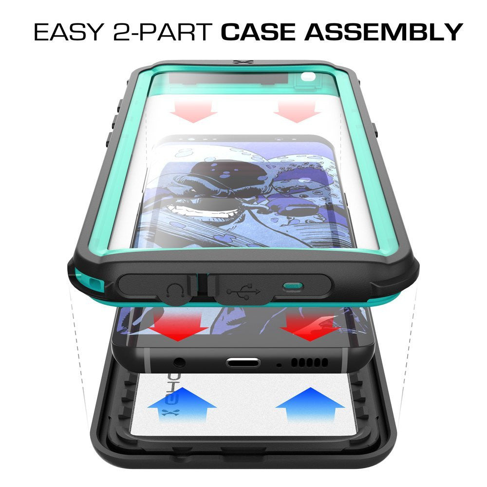 Galaxy S8 Plus Waterproof Case, Ghostek Nautical Series (Teal) | Slim Underwater Full Body Protection
