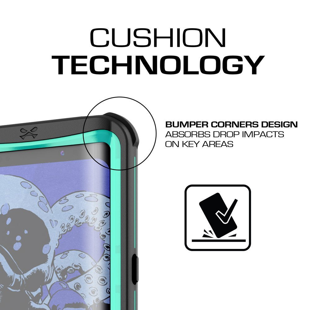 Galaxy S8 Plus Waterproof Case, Ghostek Nautical Series (Teal) | Slim Underwater Full Body Protection
