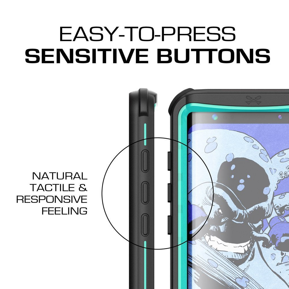 Galaxy S8 Plus Waterproof Case, Ghostek Nautical Series (Teal) | Slim Underwater Full Body Protection