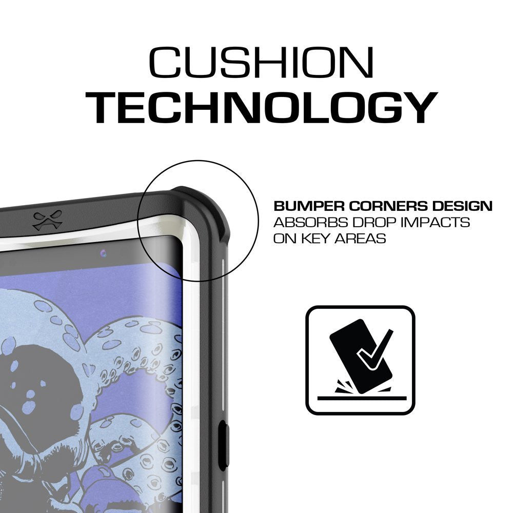 Galaxy S8 Plus Waterproof Case, Ghostek Nautical Series (White) | Slim Underwater Full Body Protection