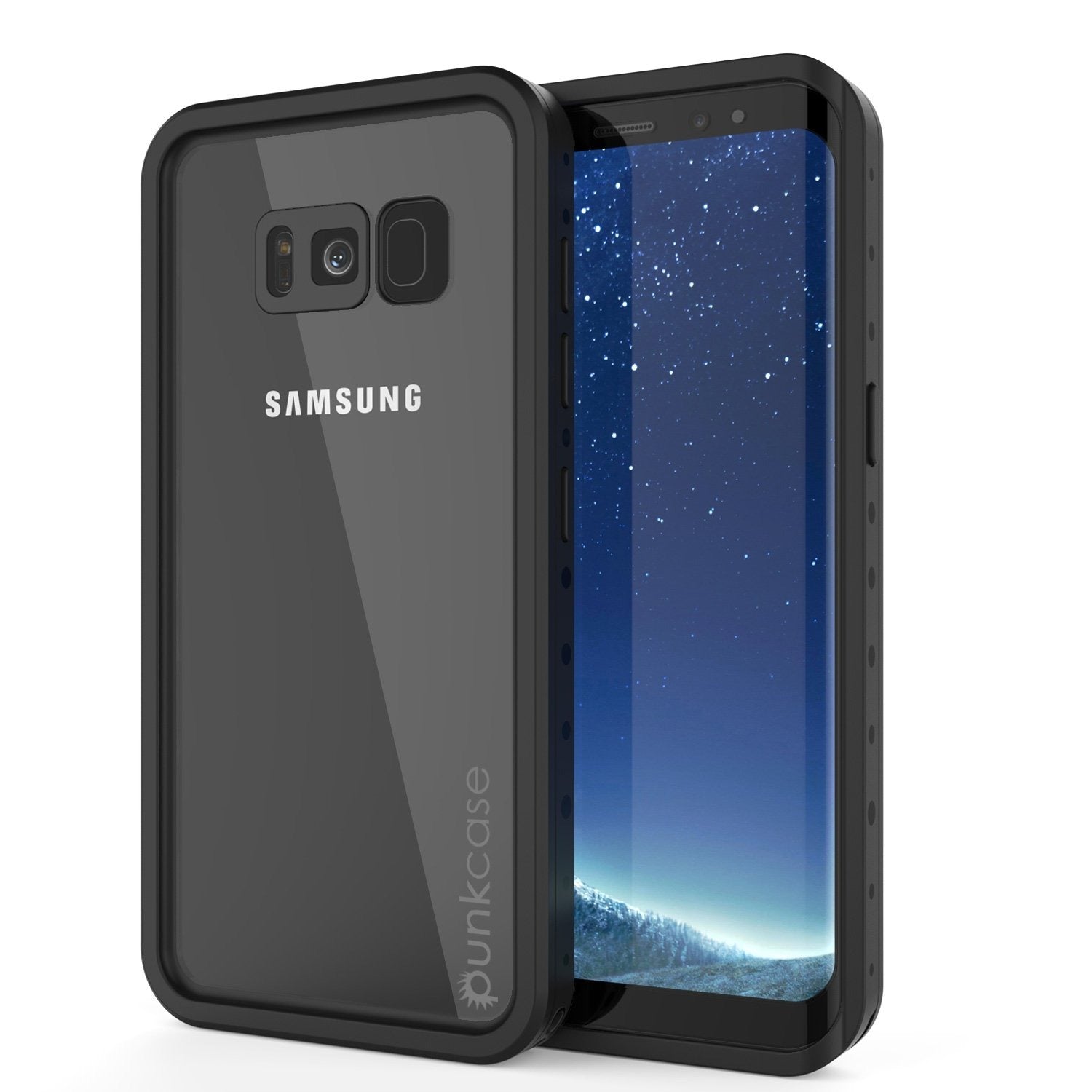 Galaxy S8 Plus Waterproof Case PunkCase StudStar Clear