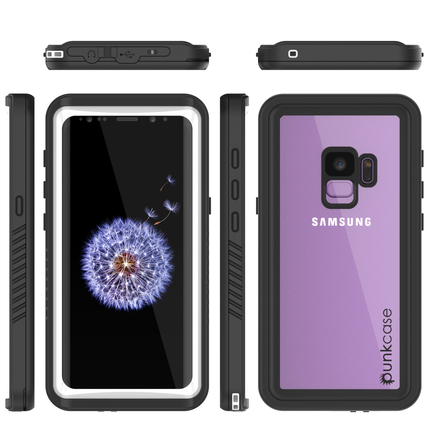 Punkcase Galaxy S9 Extreme Series Waterproof Body | White