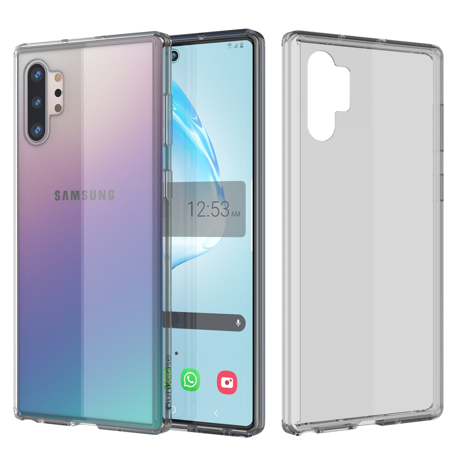 Galaxy Note 10+ Plus Punkcase Lucid-2.0 Series Slim Fit Armor Clear Case Cover