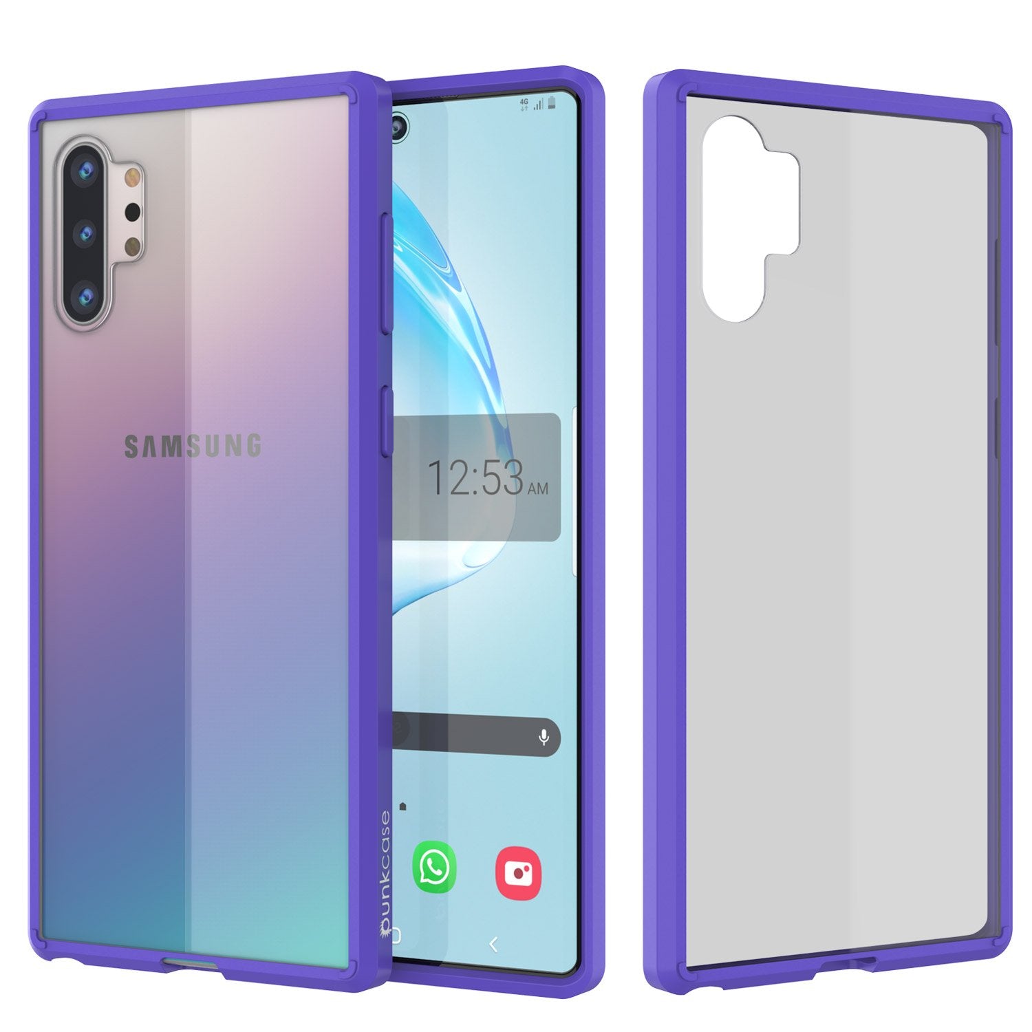 Galaxy Note 10+ Plus Punkcase Lucid-2.0 Series Slim Fit Armor Purple Case Cover