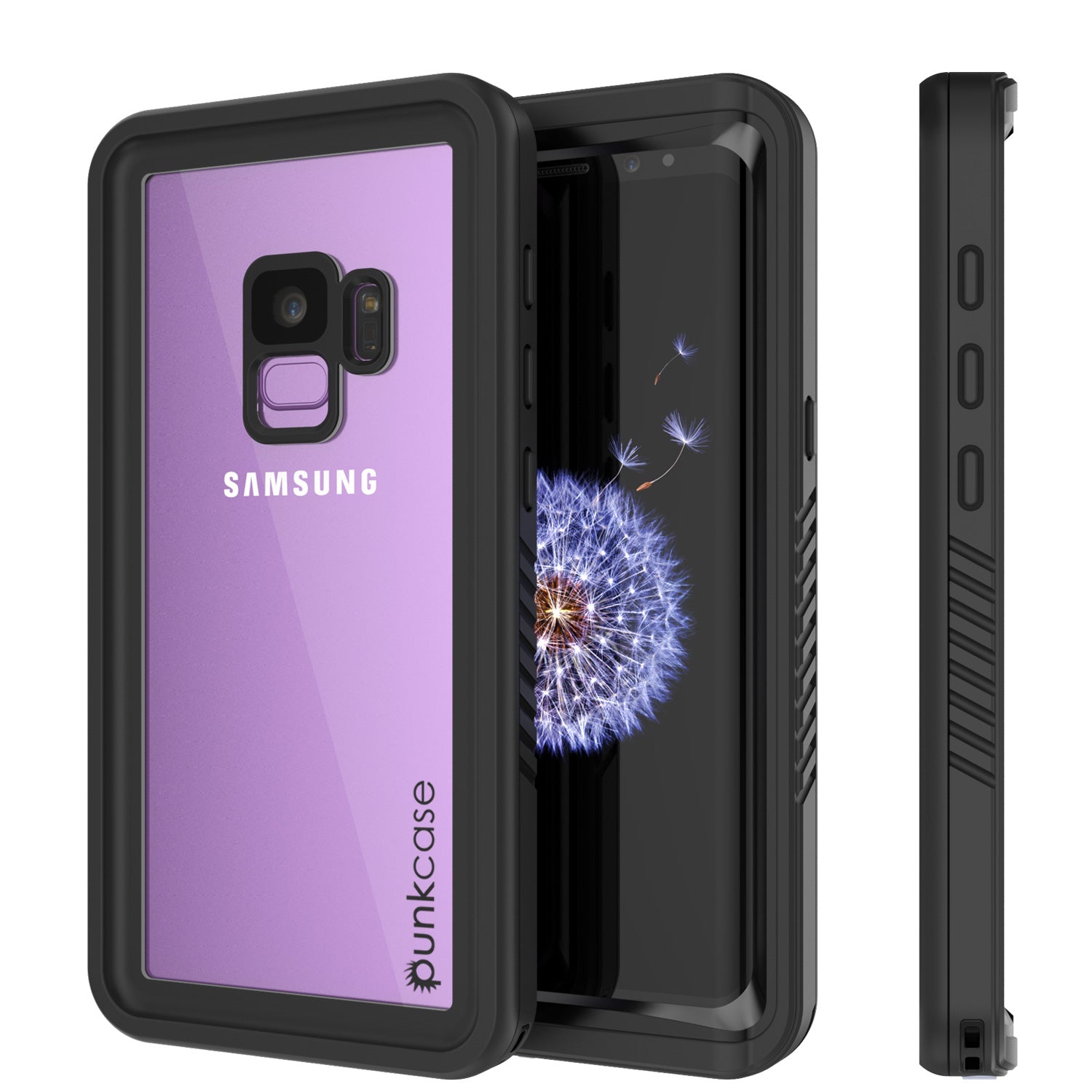 Punkcase Galaxy S9 Extreme Series Waterproof Body | Black