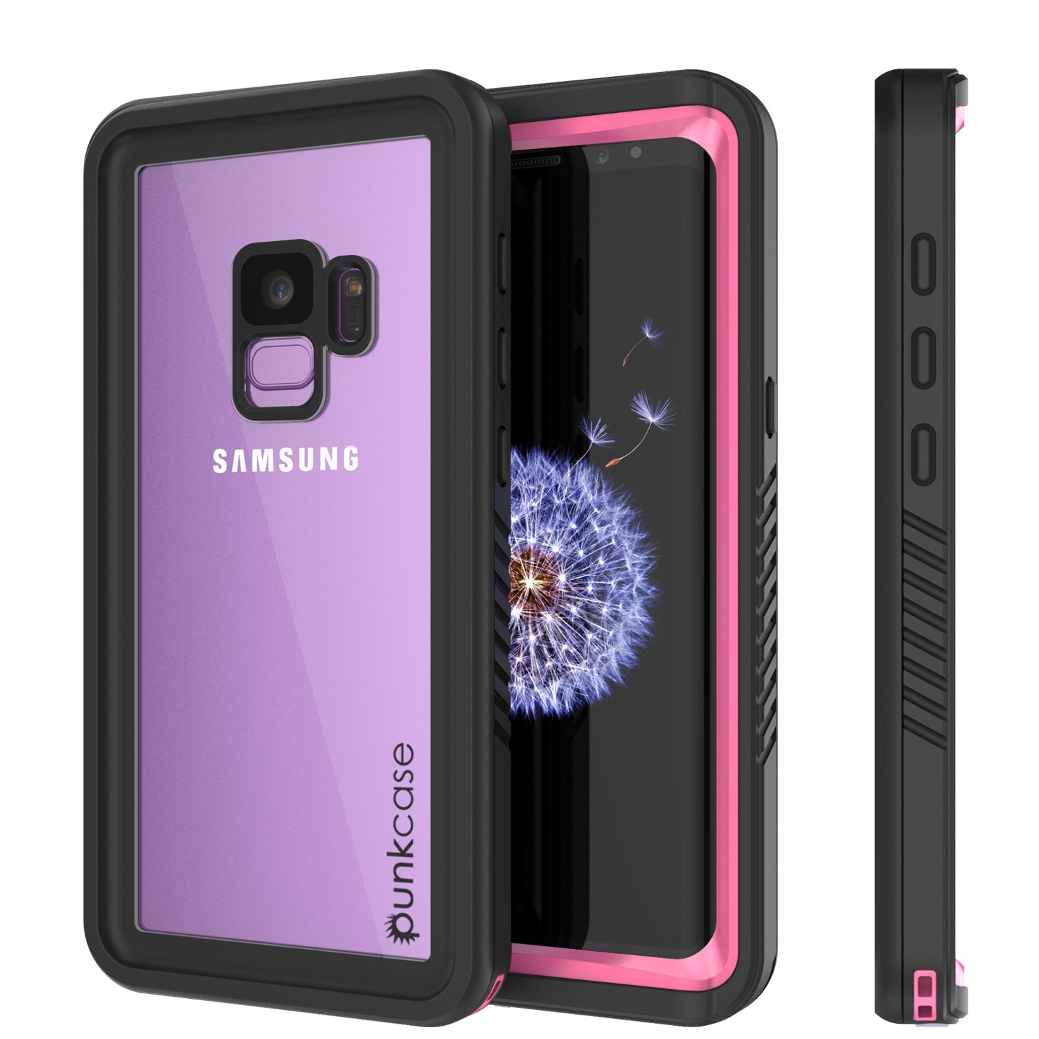 Punkcase Galaxy S9 Extreme Series Waterproof Body | Pink