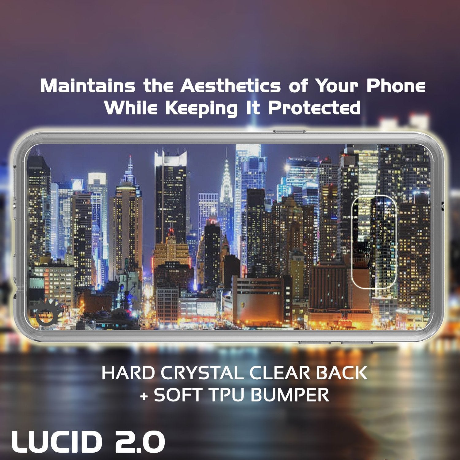 S8 Plus Case Punkcase® LUCID 2.0 Clear Series w/ PUNK SHIELD Screen Protector | Ultra Fit