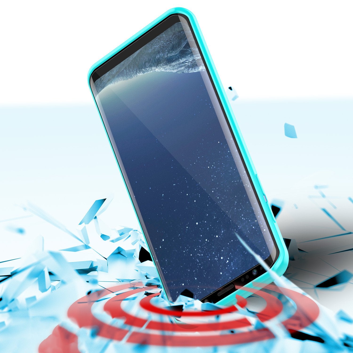 S8 Case Punkcase® LUCID 2.0 Teal Series w/ PUNK SHIELD Screen Protector | Ultra Fit