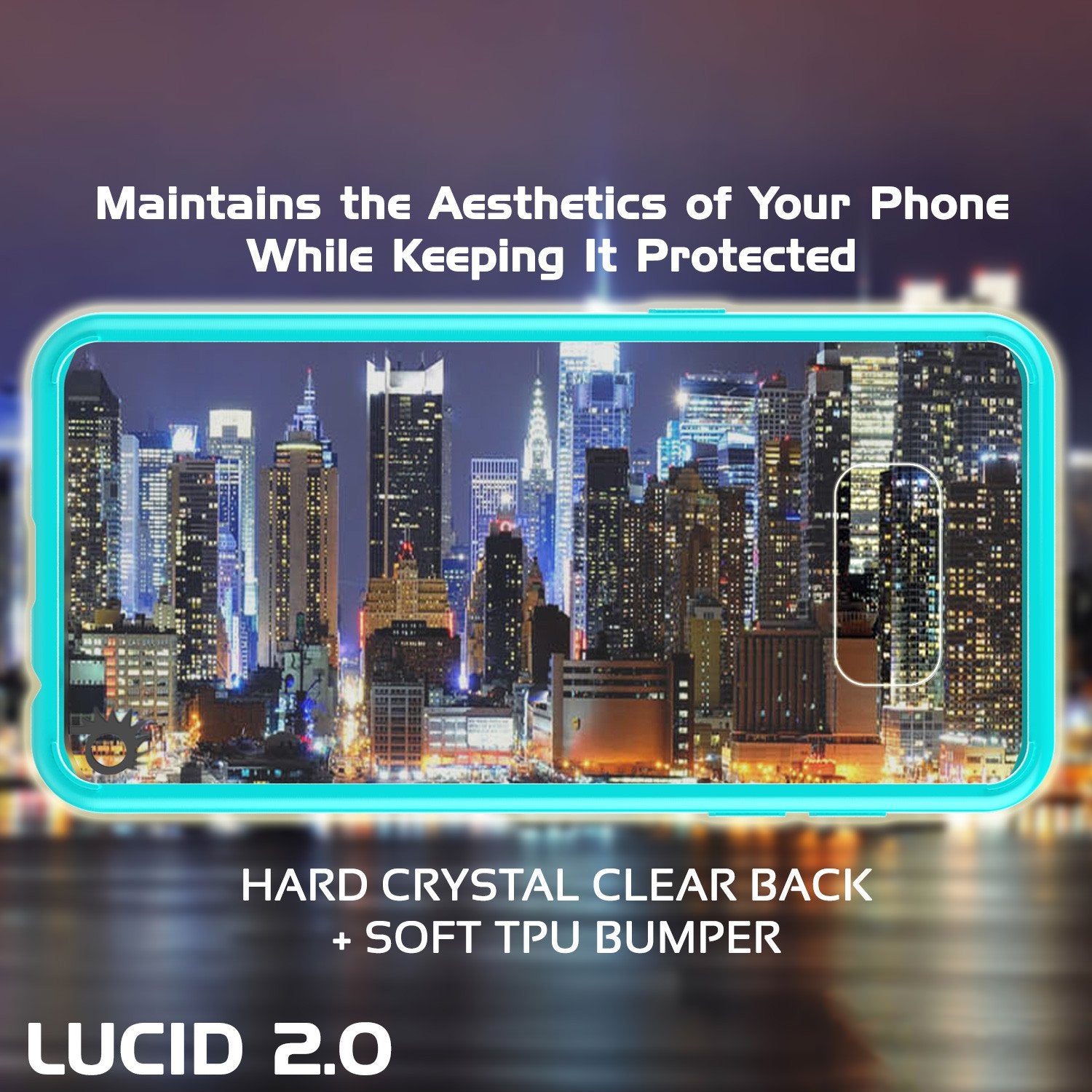 S8 Case Punkcase® LUCID 2.0 Teal Series w/ PUNK SHIELD Screen Protector | Ultra Fit