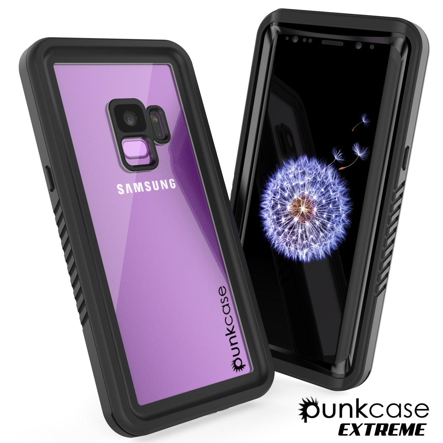 Punkcase Galaxy S9 Extreme Series Waterproof Body | Black