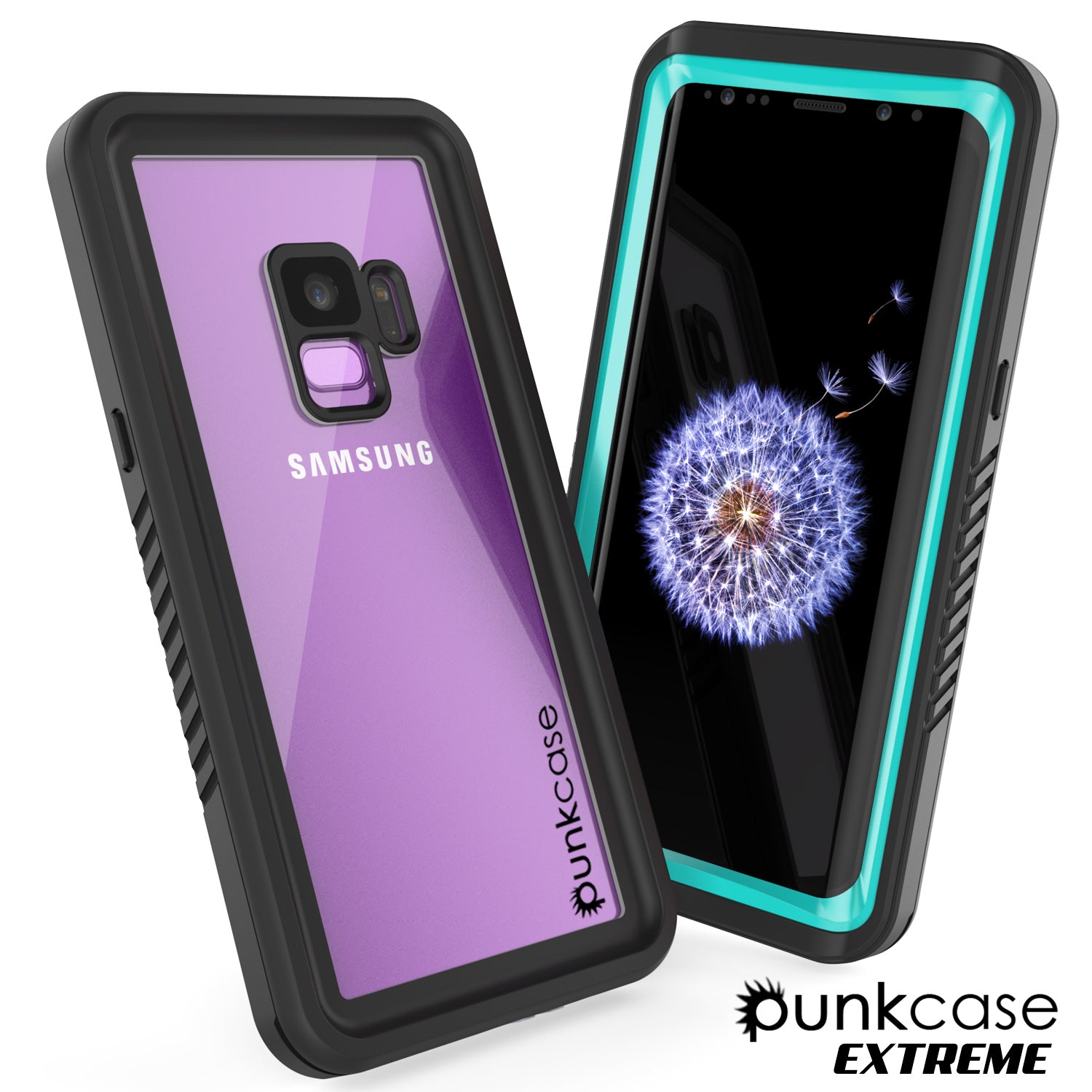 Punkcase Galaxy S9 Extreme Series Waterproof Body | Teal
