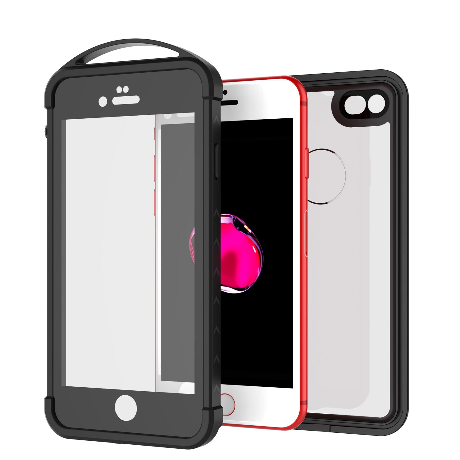 iPhone 7 Waterproof Case, Punkcase ALPINE Series, CLEAR | Heavy Duty Armor Cover