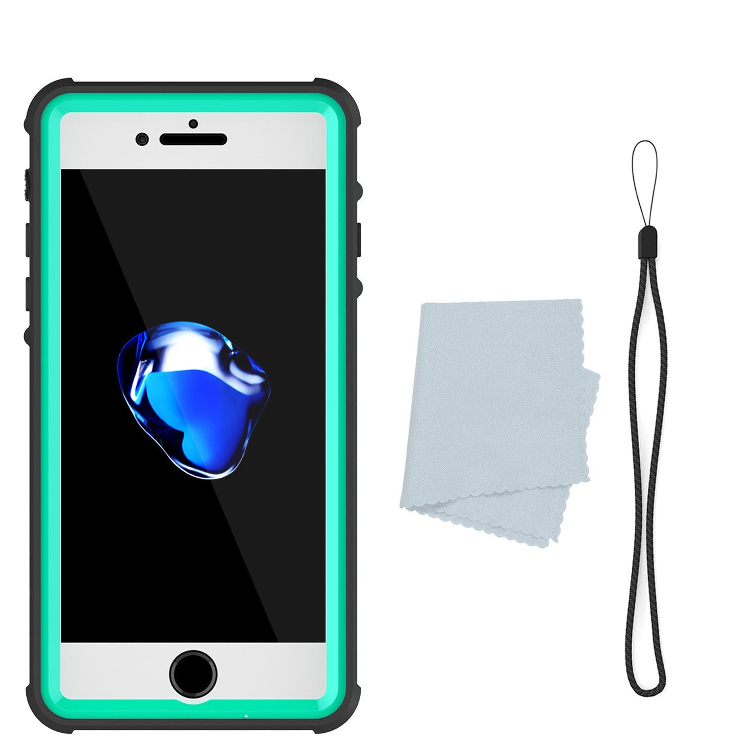 PUNKCASE - Crystal Series Waterproof Case for Apple IPhone 7+ Plus | Teal