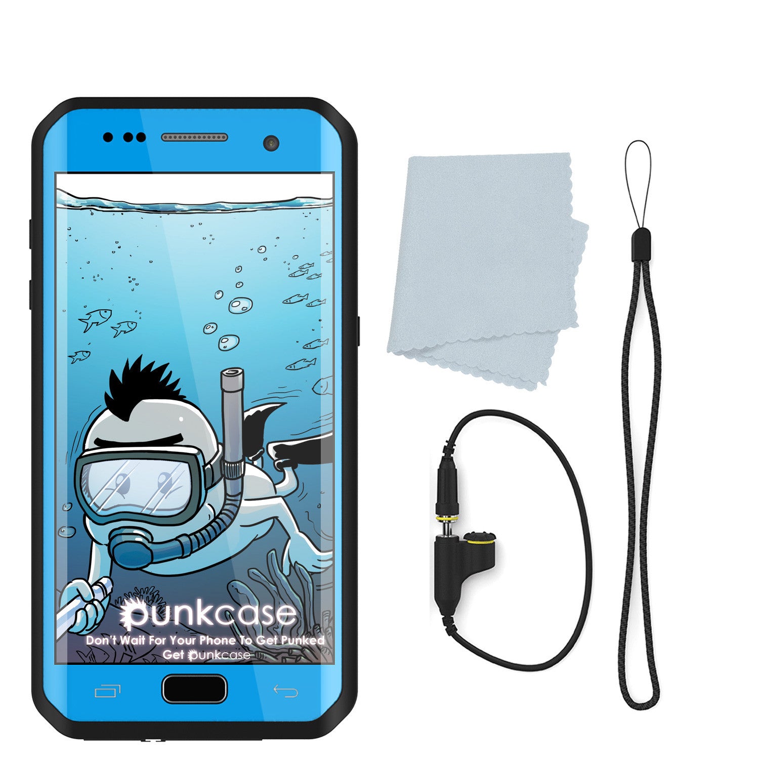 PUNKCASE - Studstar Series Snowproof Case for Galaxy S7 Edge | Light Blue