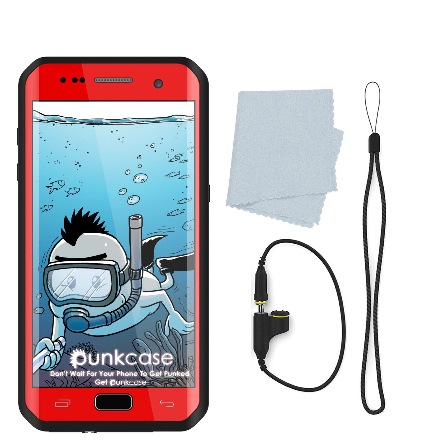 PUNKCASE - Studstar Series Snowproof Case for Galaxy S7 Edge | Red
