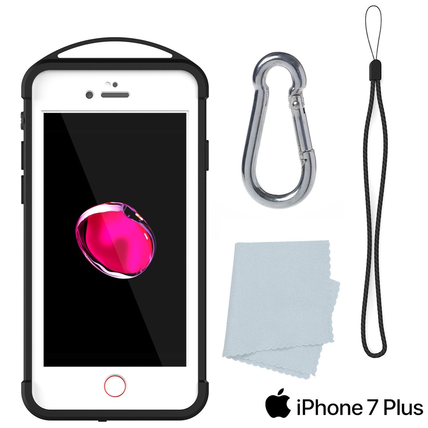 iPhone 7+ Plus Waterproof Case, Punkcase ALPINE Series, White | Heavy Duty Armor Cover