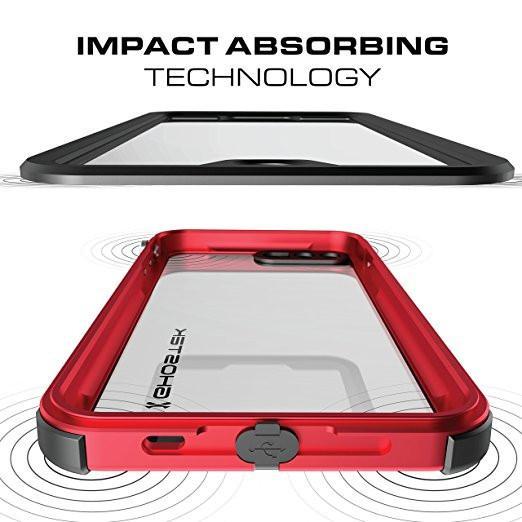 iPhone 8+ Plus Waterproof Case, Ghostek® Atomic 3.0 Red Series | Underwater | Touch-ID