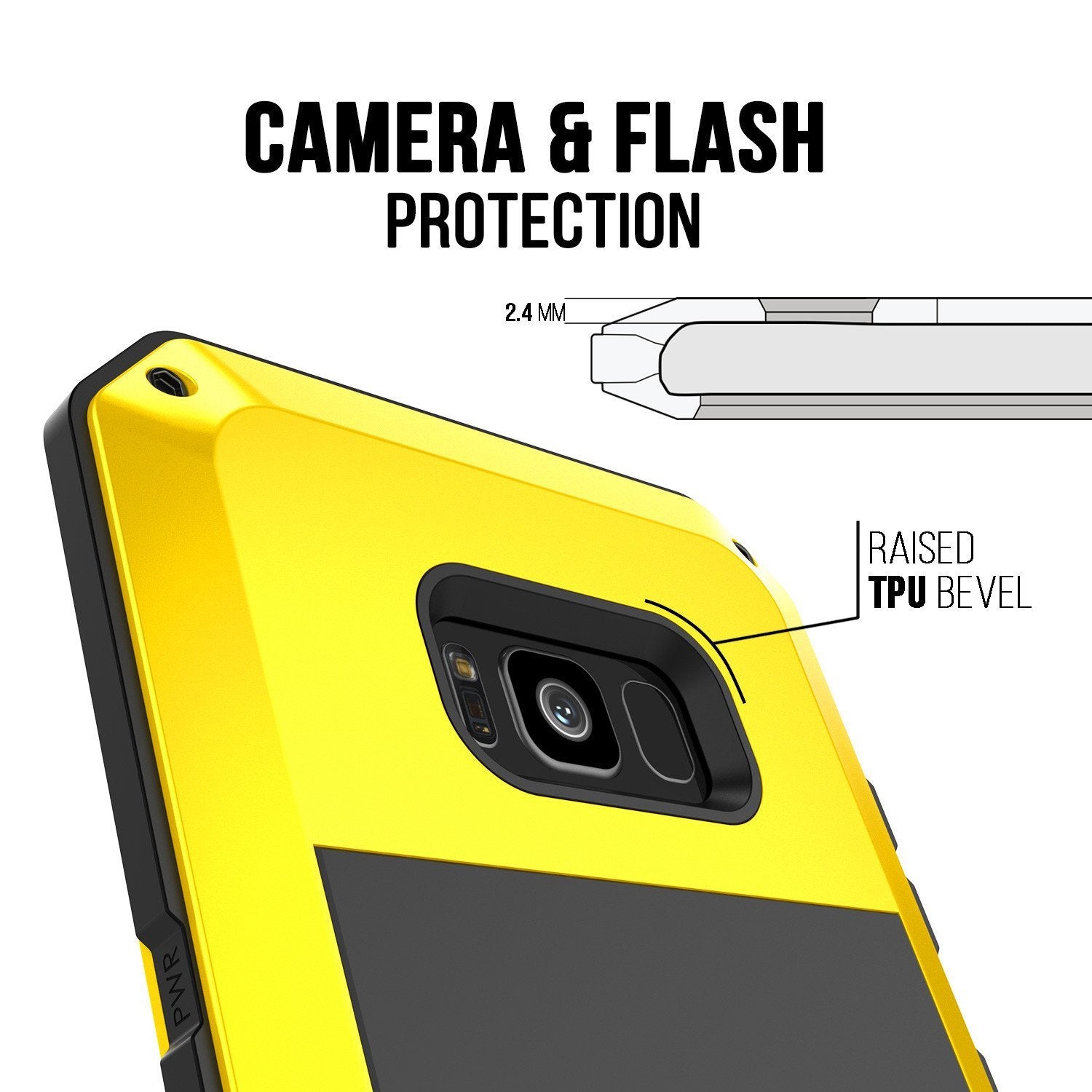 Galaxy Note 8 Case, PUNKcase Metallic Neon Shockproof Slim Metal Armor Case