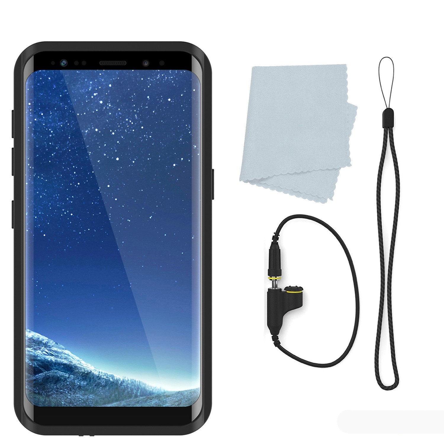 Galaxy S8 Plus Waterproof Case PunkCase StudStar Light Green