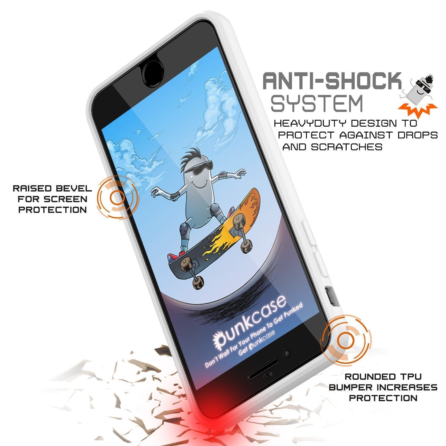 iPhone 8+ Plus Case Punkcase® LUCID 2.0 White Series w/ PUNK SHIELD Screen Protector | Ultra Fit