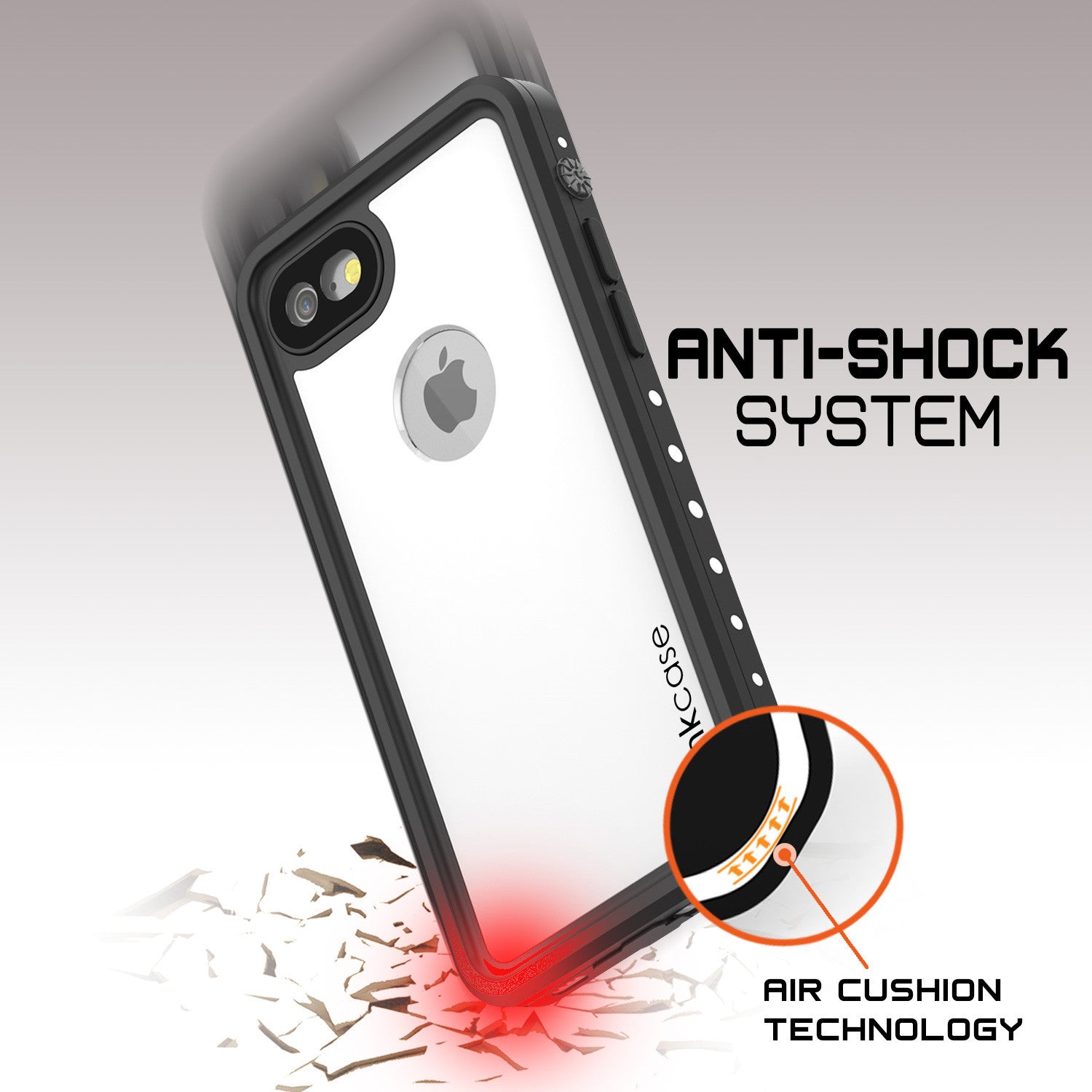 PUNKCASE - Studstar Series Snowproof Case for Apple IPhone 7 | White