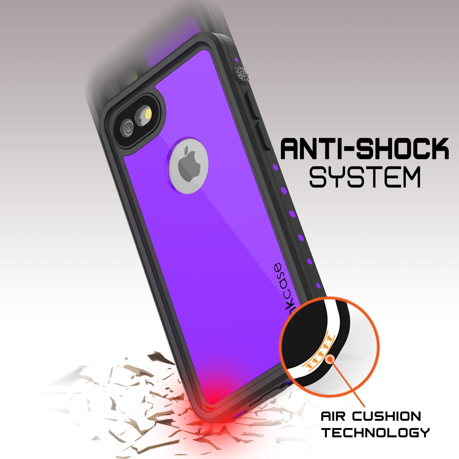 PUNKCASE - Studstar Series Snowproof Case for Apple IPhone 7 | Purple