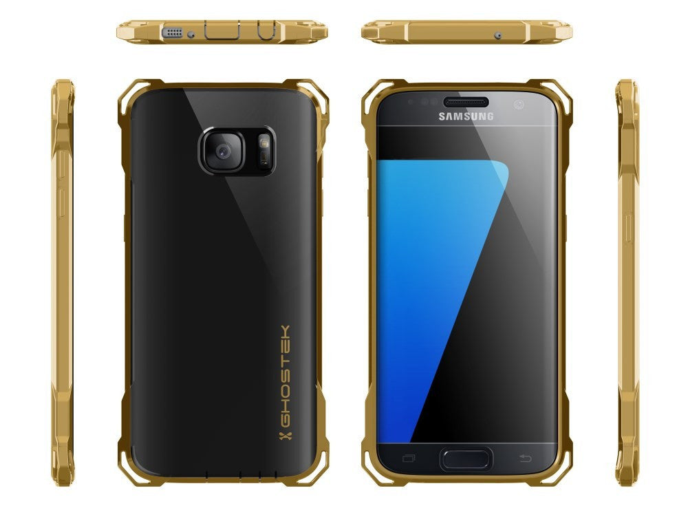 GHOSTEK - Covert Series Premium Impact Case for Samsung S7 Edge | Gold