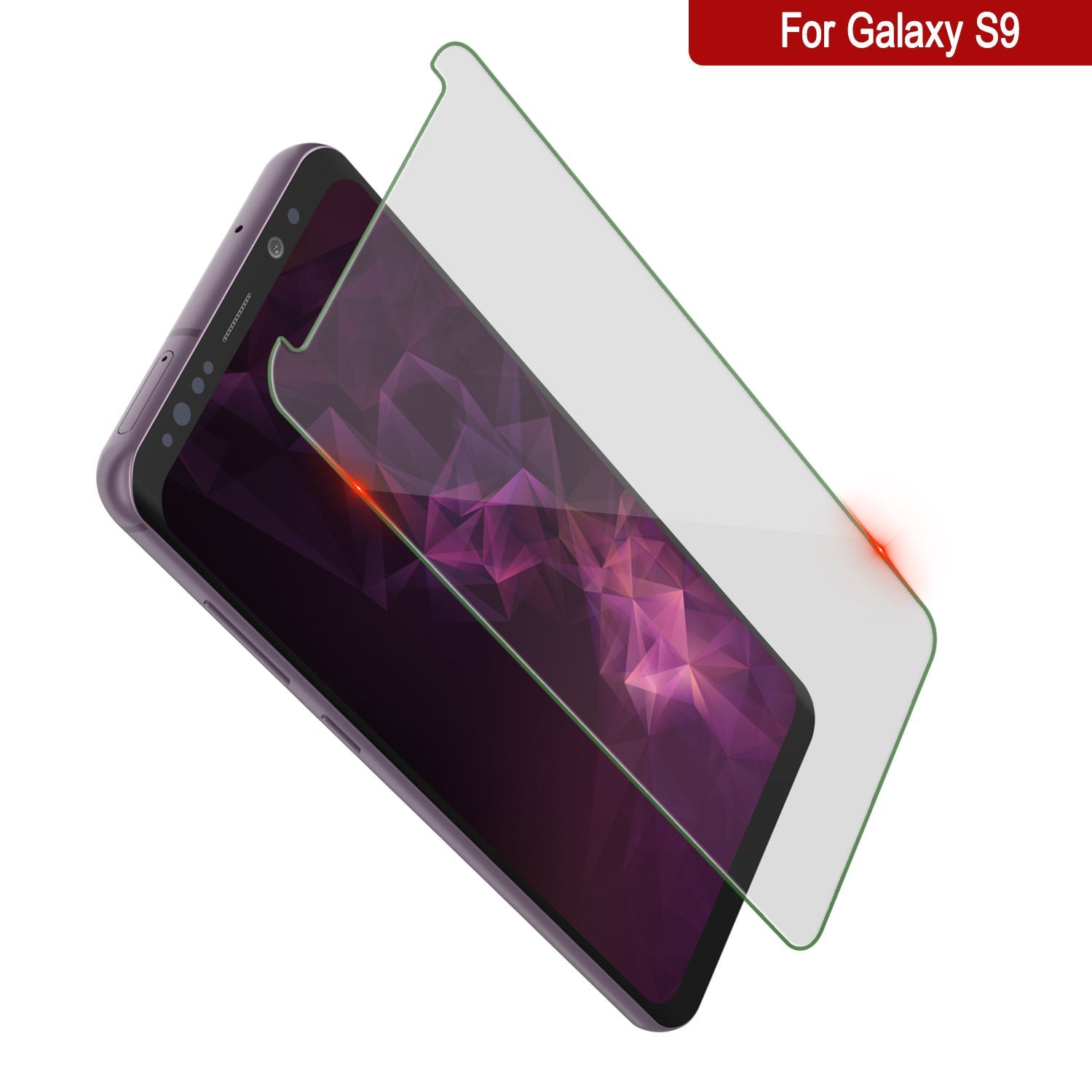 Galaxy S9  Clear Punkcase Glass SHIELD Tempered Glass Screen Protector 0.33mm Thick 9H Glass