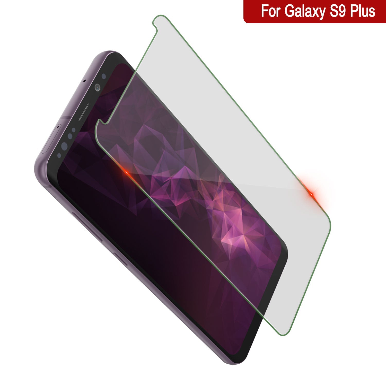 Galaxy S9+ Plus Gold Punkcase Glass SHIELD Tempered Glass Screen Protector 0.33mm Thick 9H Glass