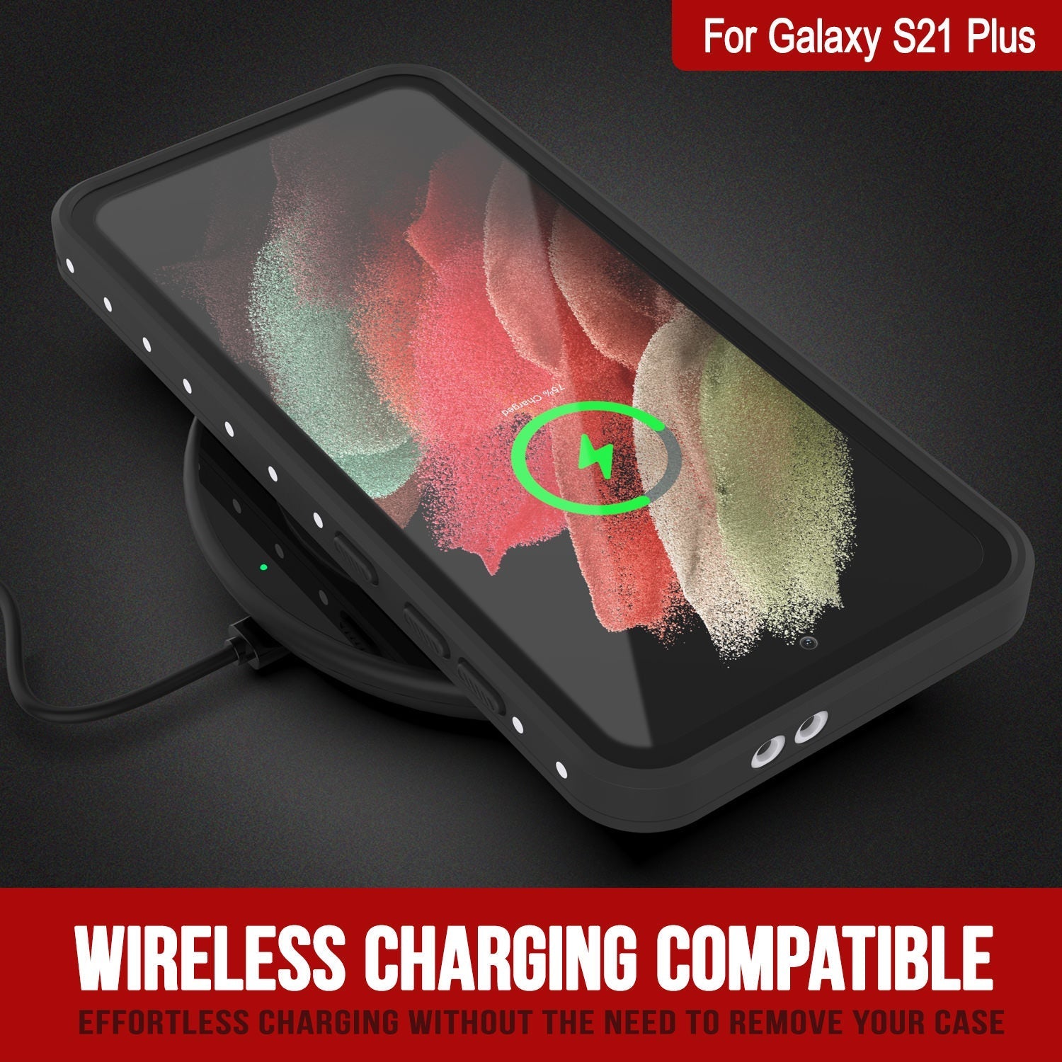 Galaxy S22+ Plus Waterproof Case, Punkcase StudStar White Thin 6.6ft Underwater IP68 Shock/Snow Proof