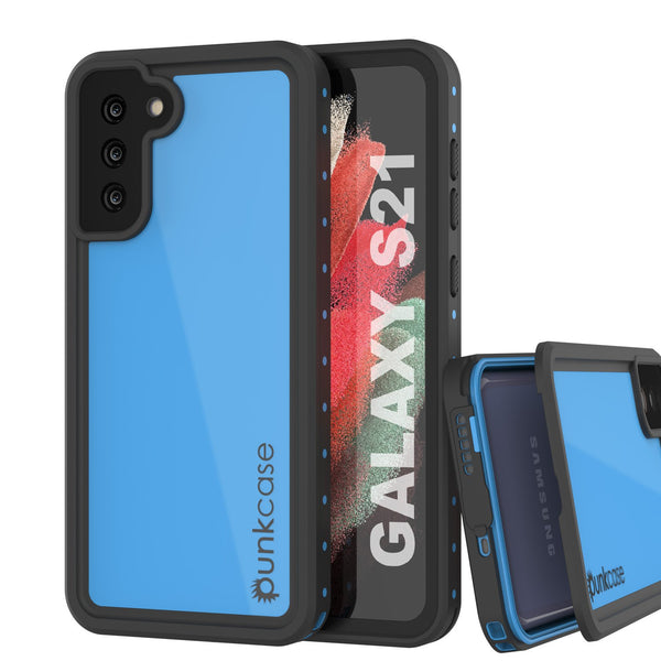 Galaxy S21 Waterproof Case PunkCase StudStar Light Blue Thin 6.6ft Underwater IP68 ShockProof