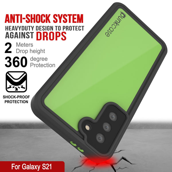 Galaxy S21 Waterproof Case PunkCase StudStar Light Green Thin 6.6ft Un –  AvatarCase USA