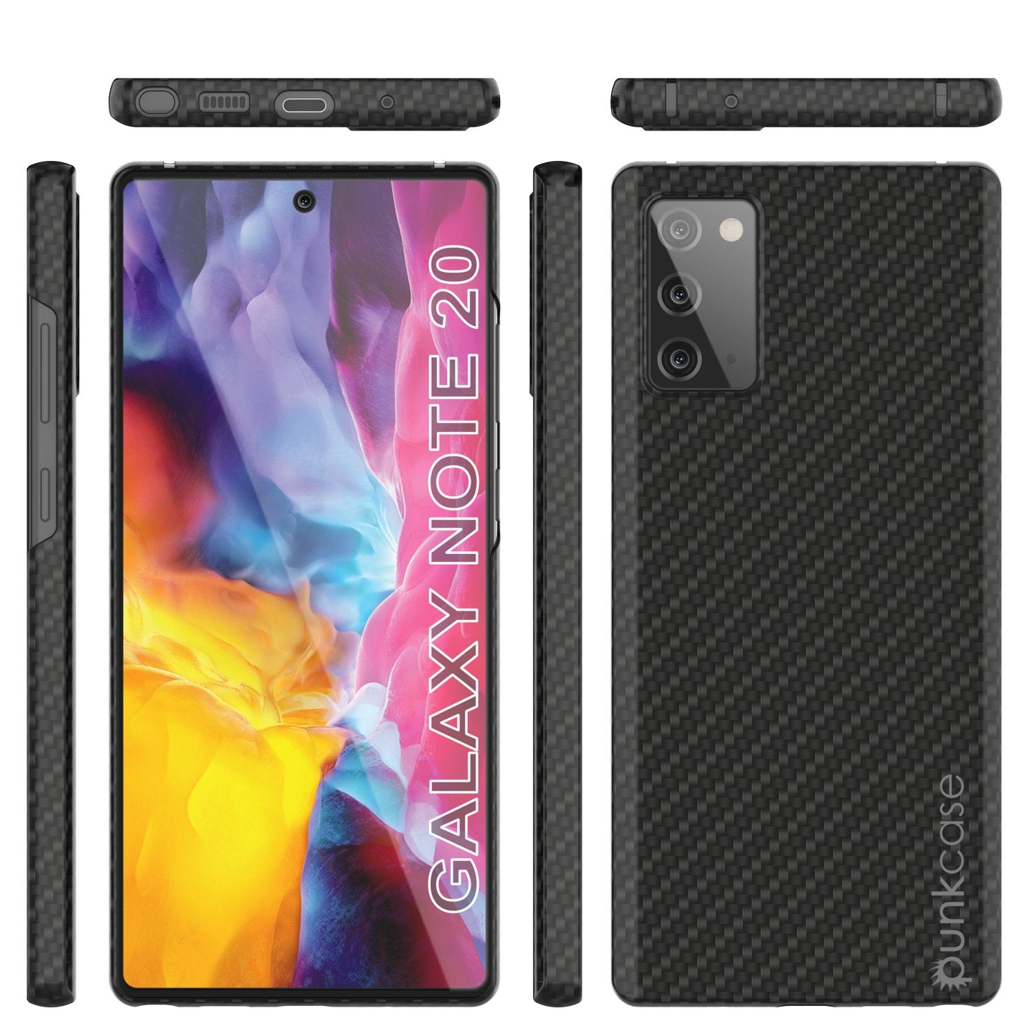 Galaxy Note 20 Case, Punkcase CarbonShield, Heavy Duty & Ultra Thin Cover