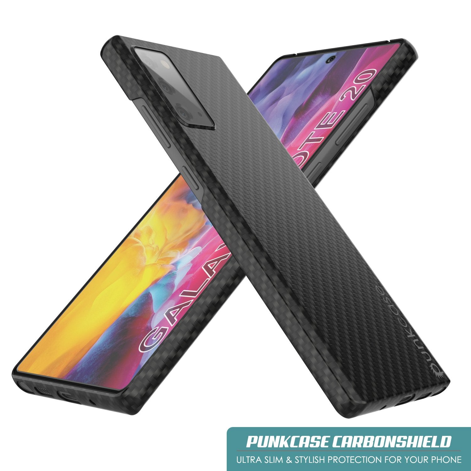 Galaxy Note 20 Case, Punkcase CarbonShield, Heavy Duty & Ultra Thin Cover
