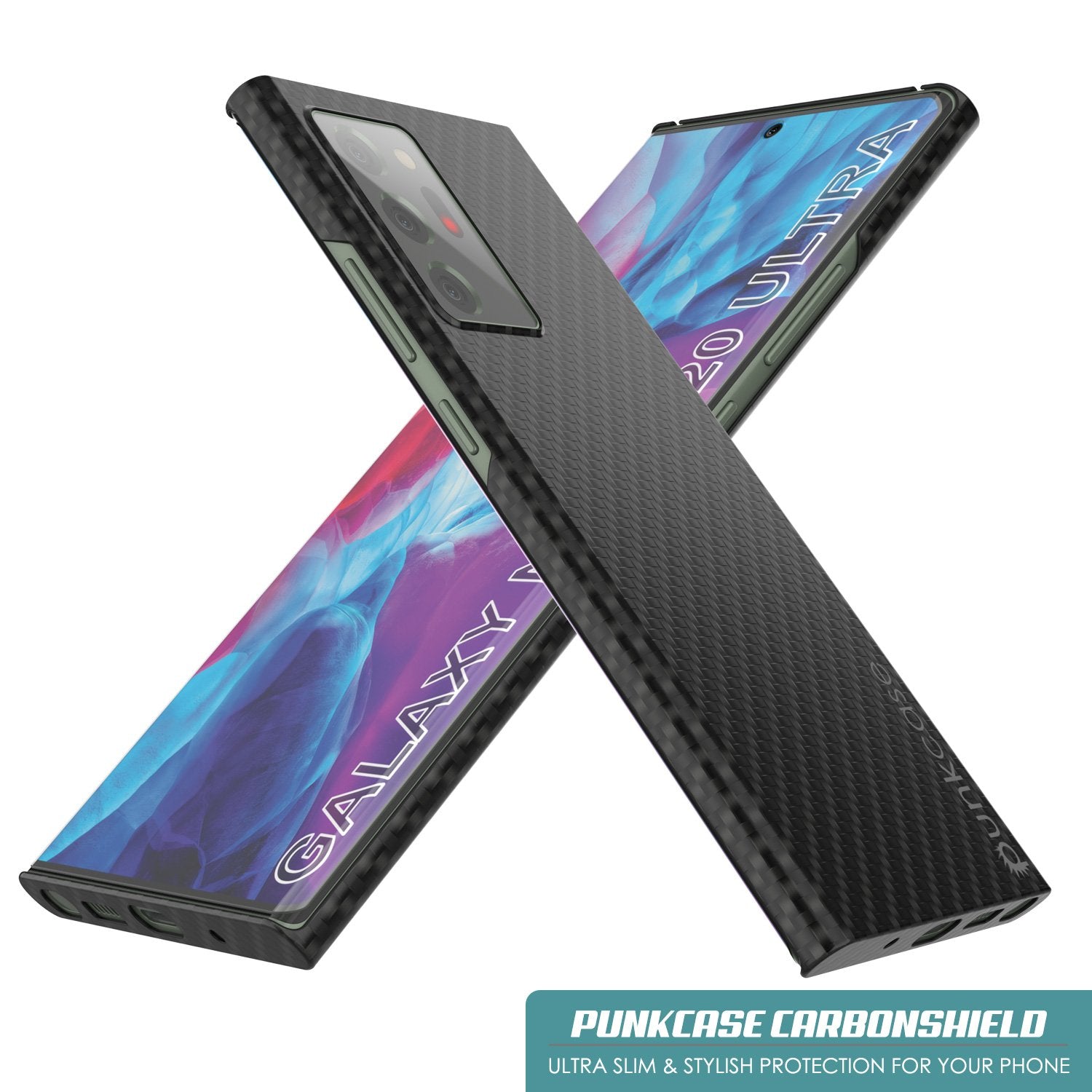 Galaxy Note 20 Ultra Case, Punkcase CarbonShield, Heavy Duty & Ultra Thin Cover