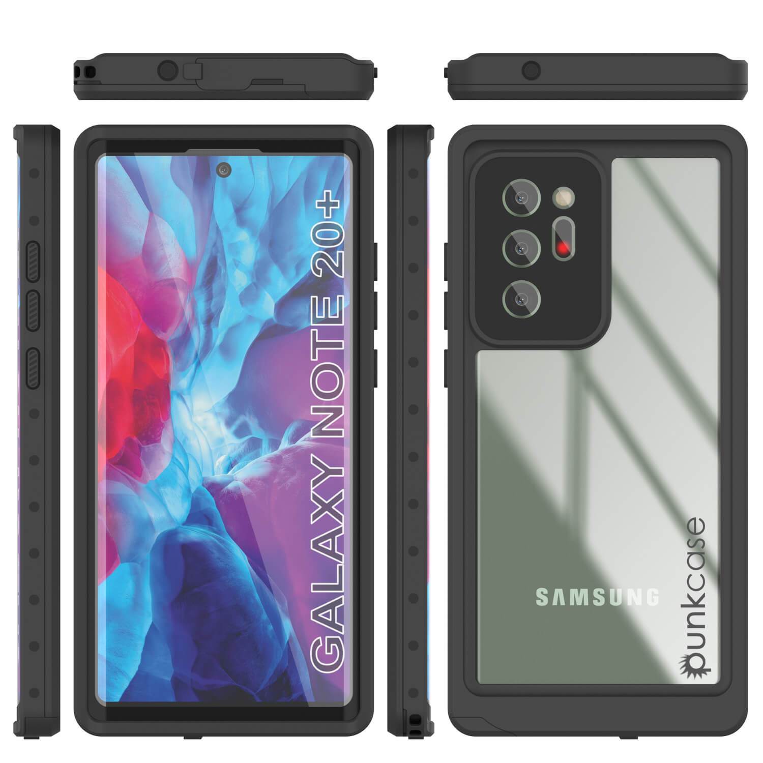 Galaxy Note 20 Ultra Waterproof Case, Punkcase Studstar Clear Thin Armor Cover