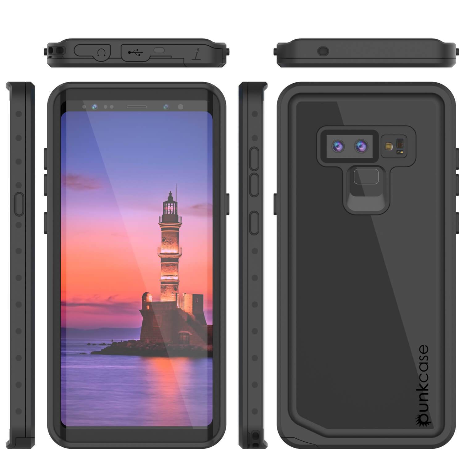 Galaxy Note 9 Waterproof Case PunkCase StudStar Black