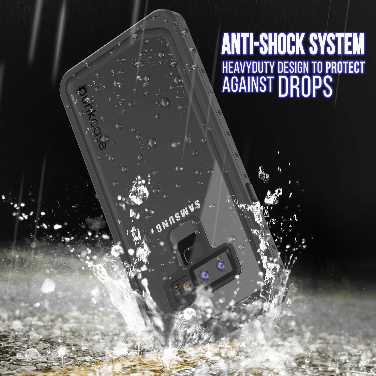 Galaxy Note 9 Waterproof Case Punkсase StudStar Clear