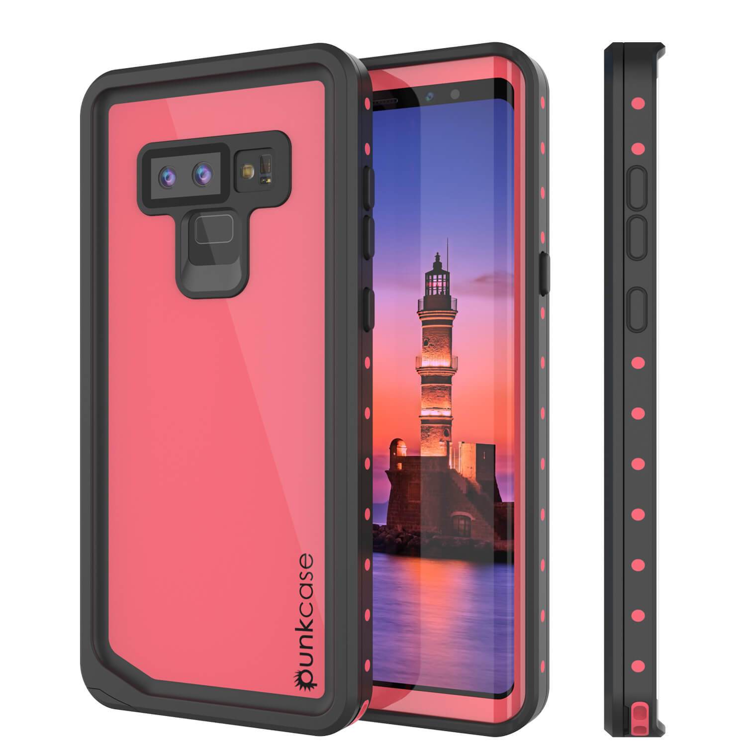 Galaxy Note 9 Waterproof Case PunkCase StudStar Pink