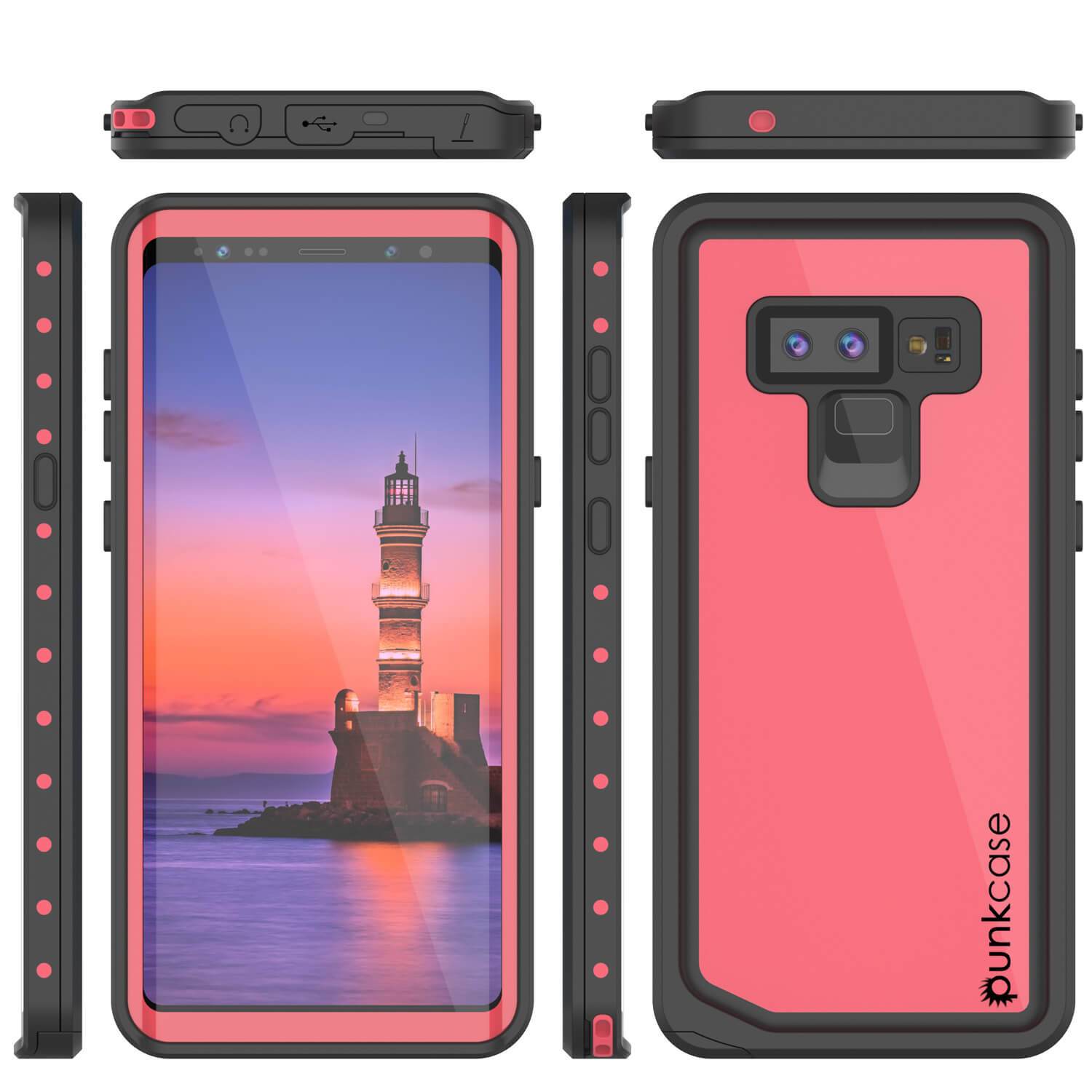 Galaxy Note 9 Waterproof Case PunkCase StudStar Pink